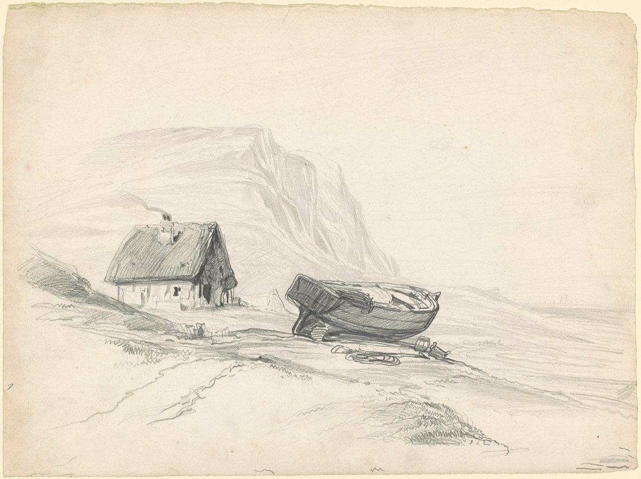 Haus und Boot am Ufer von Seth Wells Cheney