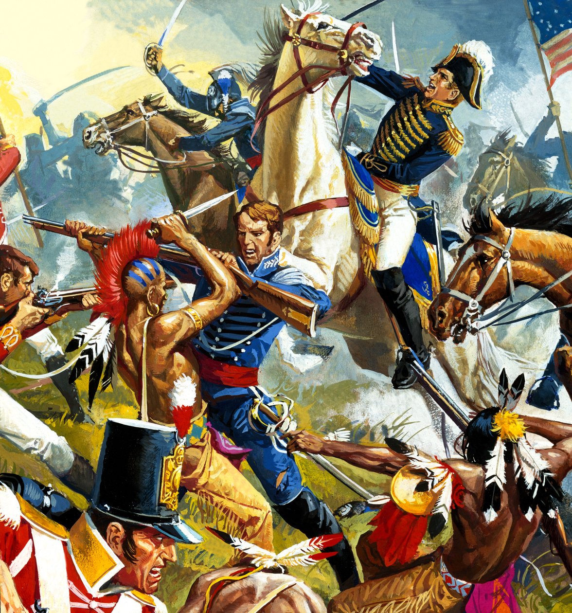 Indianer gegen amerikanische Soldaten von Severino Baraldi