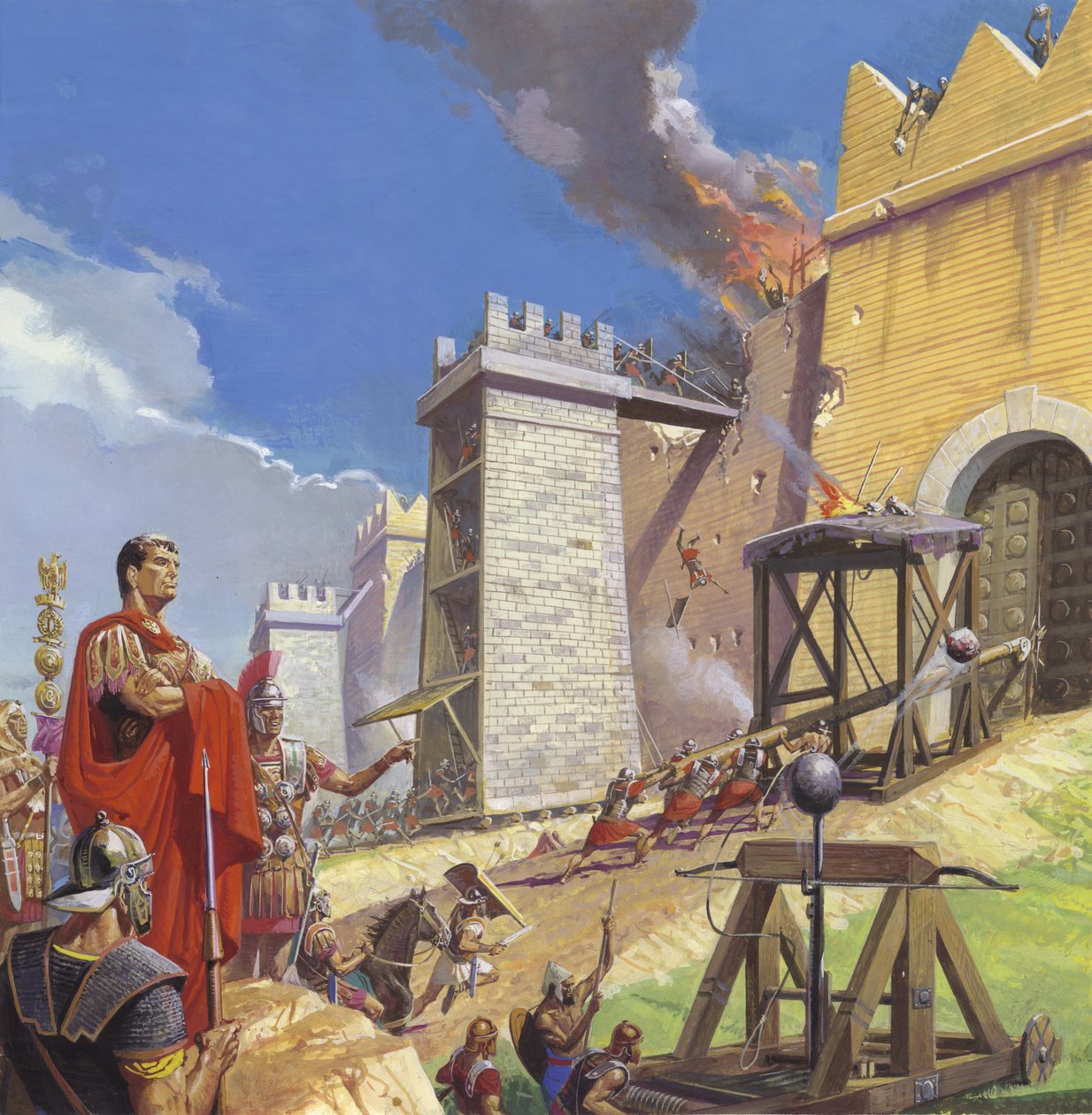 Scipio Aemilianus führt den Angriff auf Karthago an von Severino Baraldi