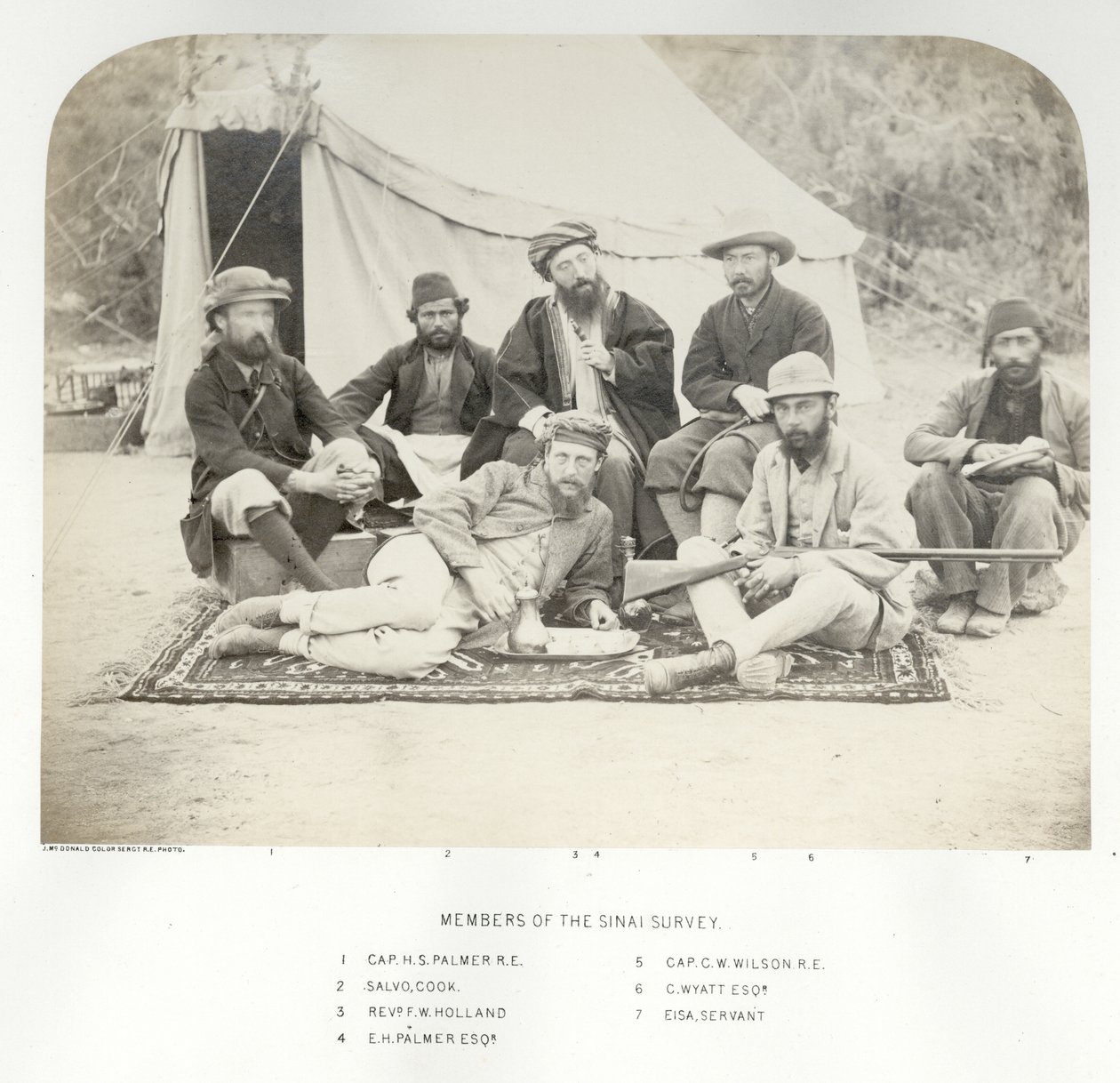 Mitglieder der Sinai-Expedition, 1868 von Sgt. James M. McDonald