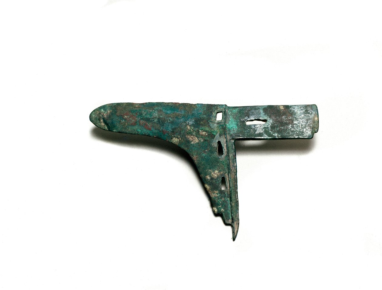 Bronzene Hellebardenklinge von Shang Dynasty Chinese School