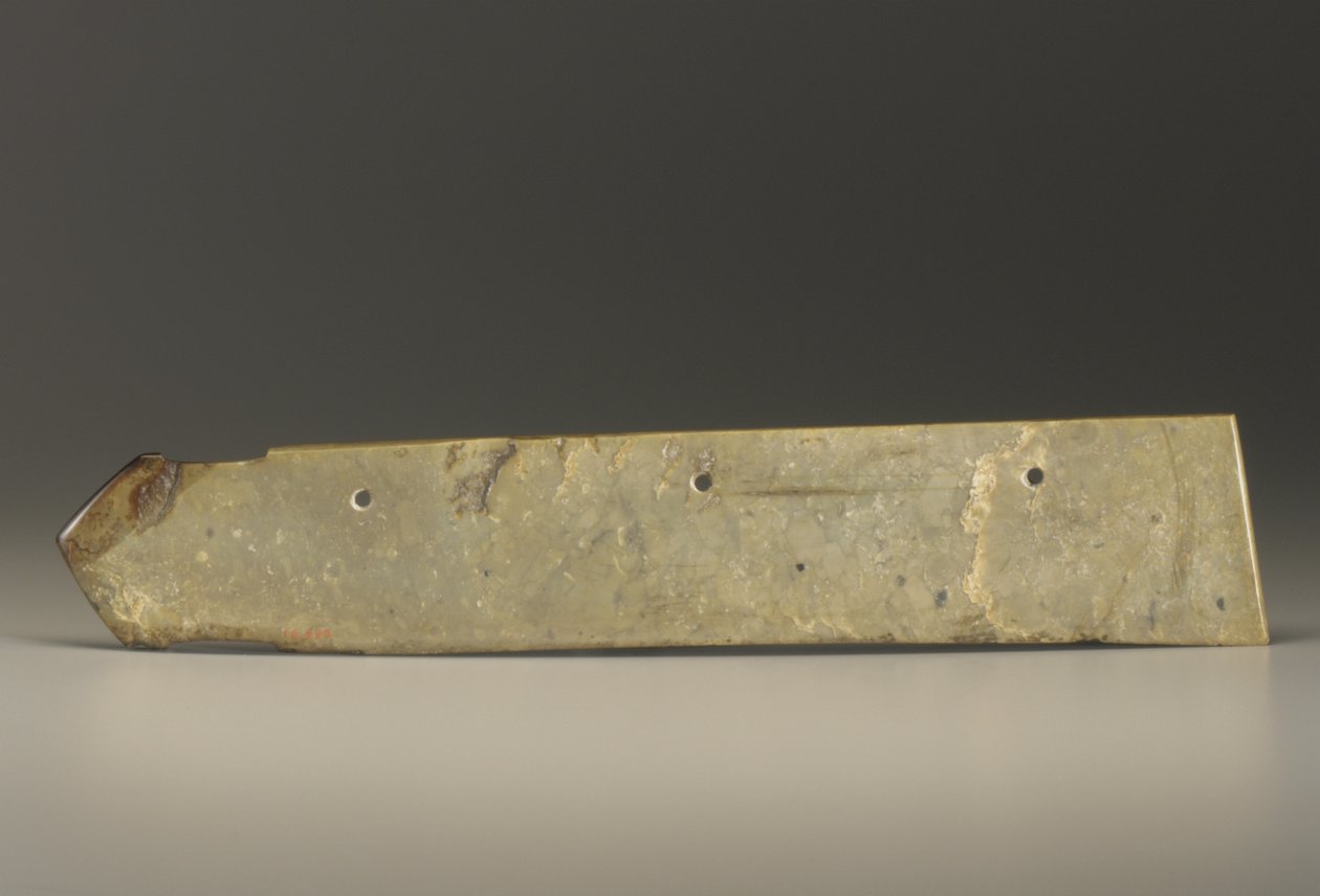 Großes messerförmiges Objekt des Typs kuei von Shang Dynasty Chinese School