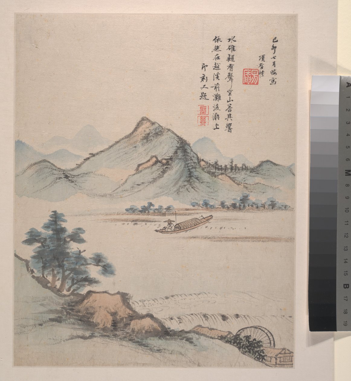 Landschaften, Blumen und Vögel, datiert 1639 von Shengmo Xiang