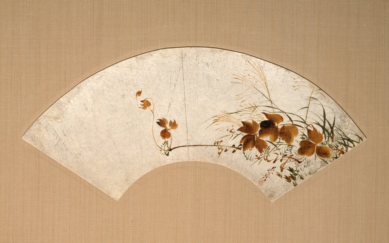 Herbstblätter und Gräser (Akikusa zu urushi-e senmen) von Shibata Zeshin