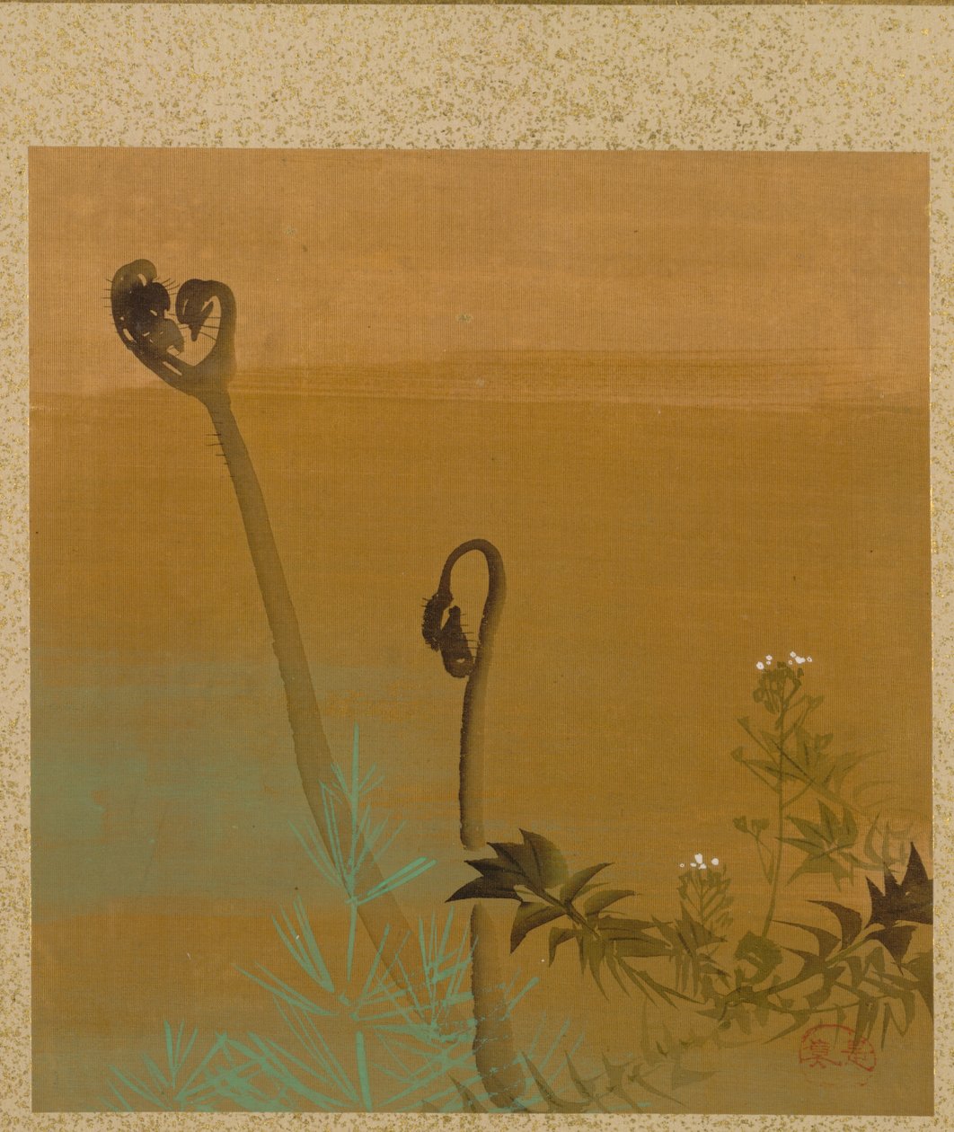 Neue Farne aus dem Album der Gemälde des Ehrwürdigen Zeshin von Shibata Zeshin