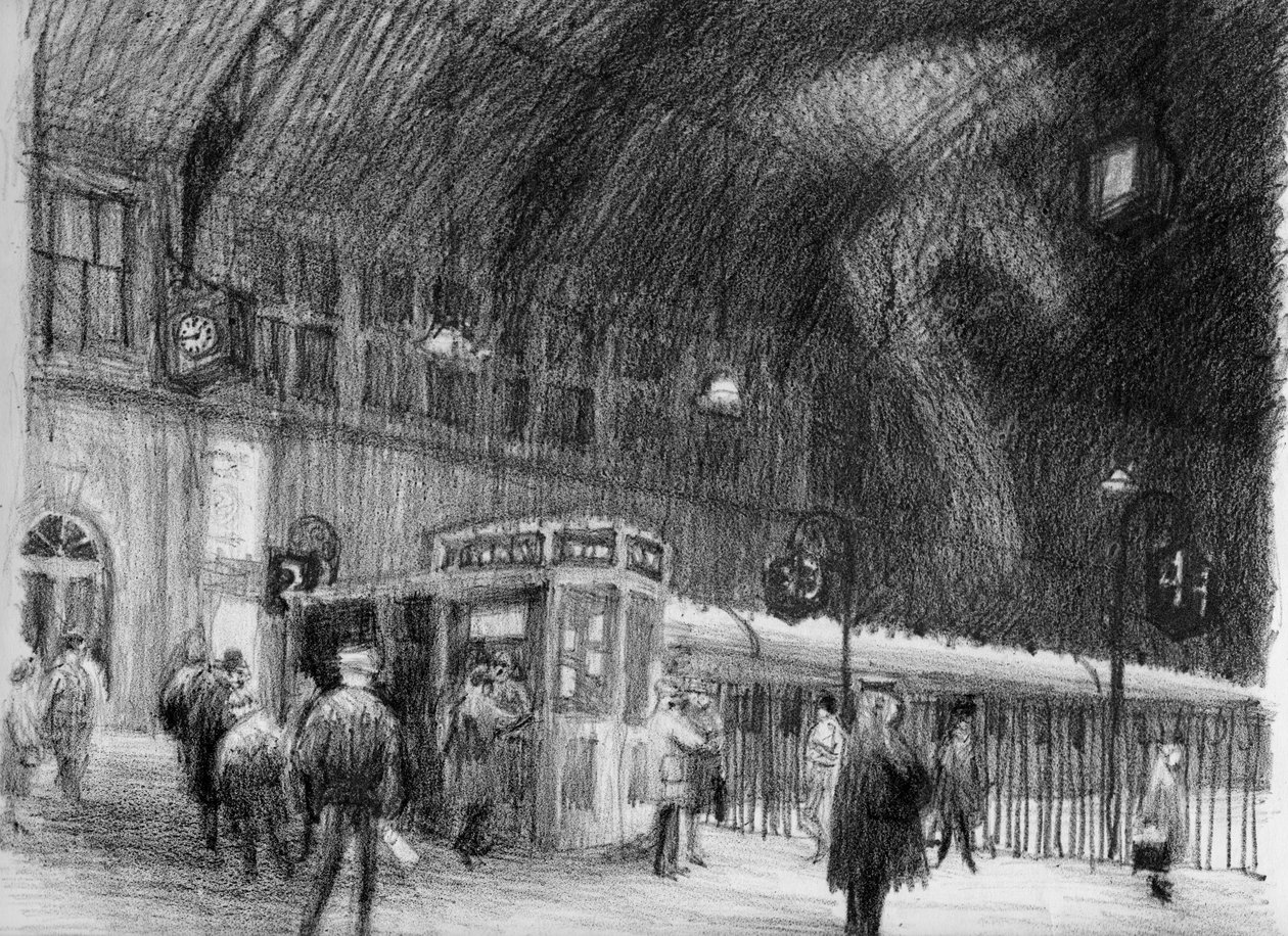 Bahnhof, 1951 von Shirley Markham