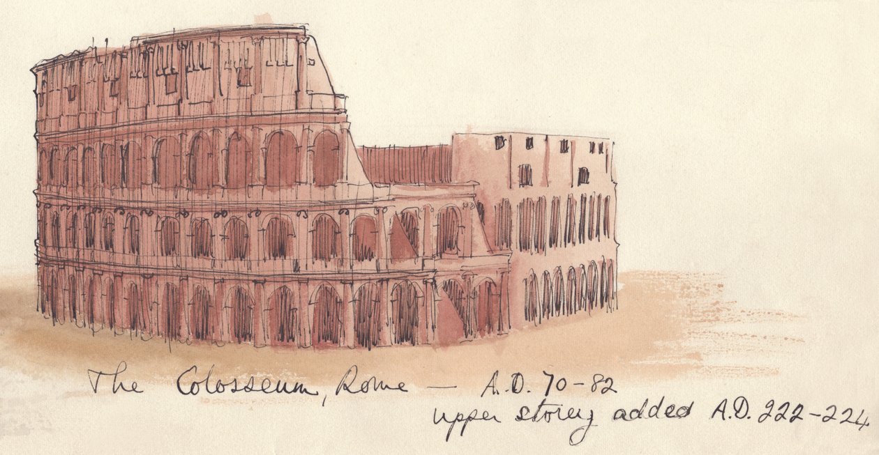 Das Kolosseum, Rom - AD 70-82 von Shirley Markham