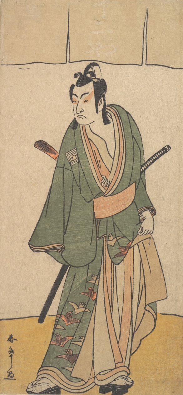 Der zweite Ichikawa Monnosuke in der Rolle von Soga no Juro Sukenari, 2. Monat, 1785 von Shunsho