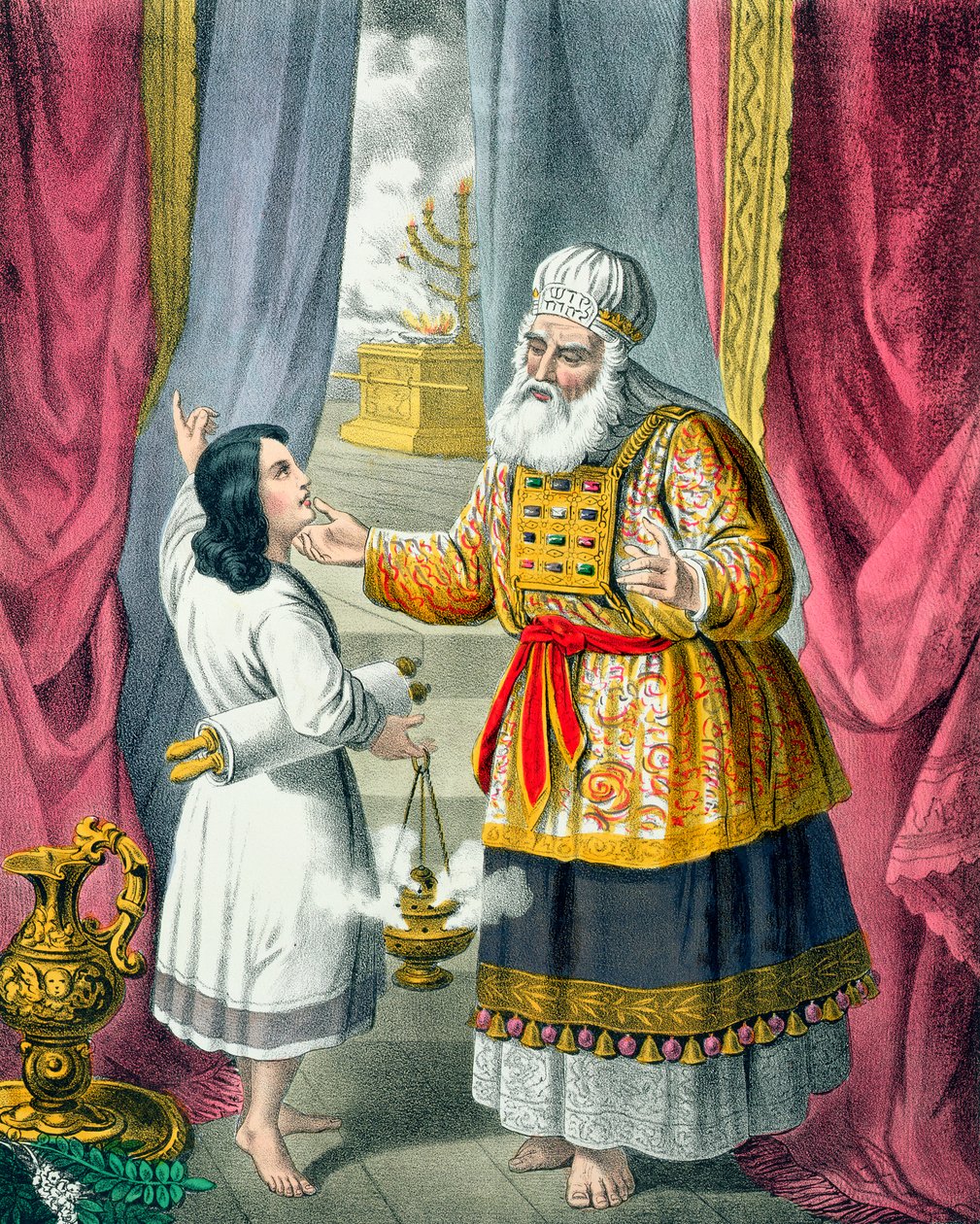 Eli befragt Samuel zu seiner Vision von Siegfried Detlev Bendixen
