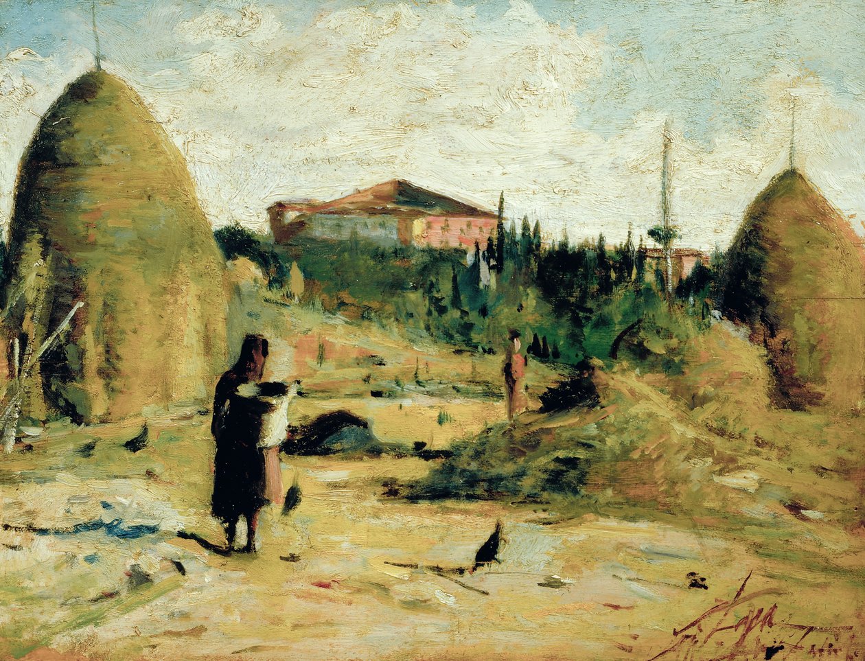 Villa Bandini al Gabbro, ca. 1889-90 von Silvestro Lega