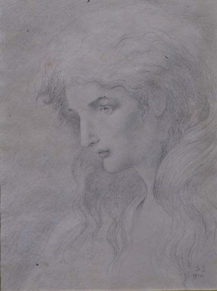 Allegorischer Kopf von Simeon Solomon
