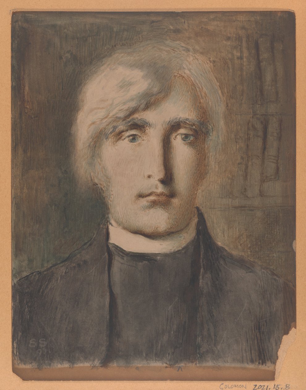 Porträt eines Geistlichen von Simeon Solomon