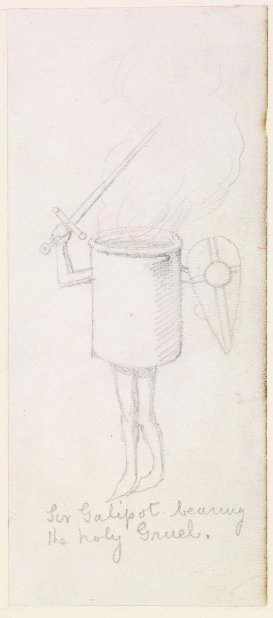 Sir Galipot bringt den heiligen Brei, ca. 1855-59 von Simeon Solomon