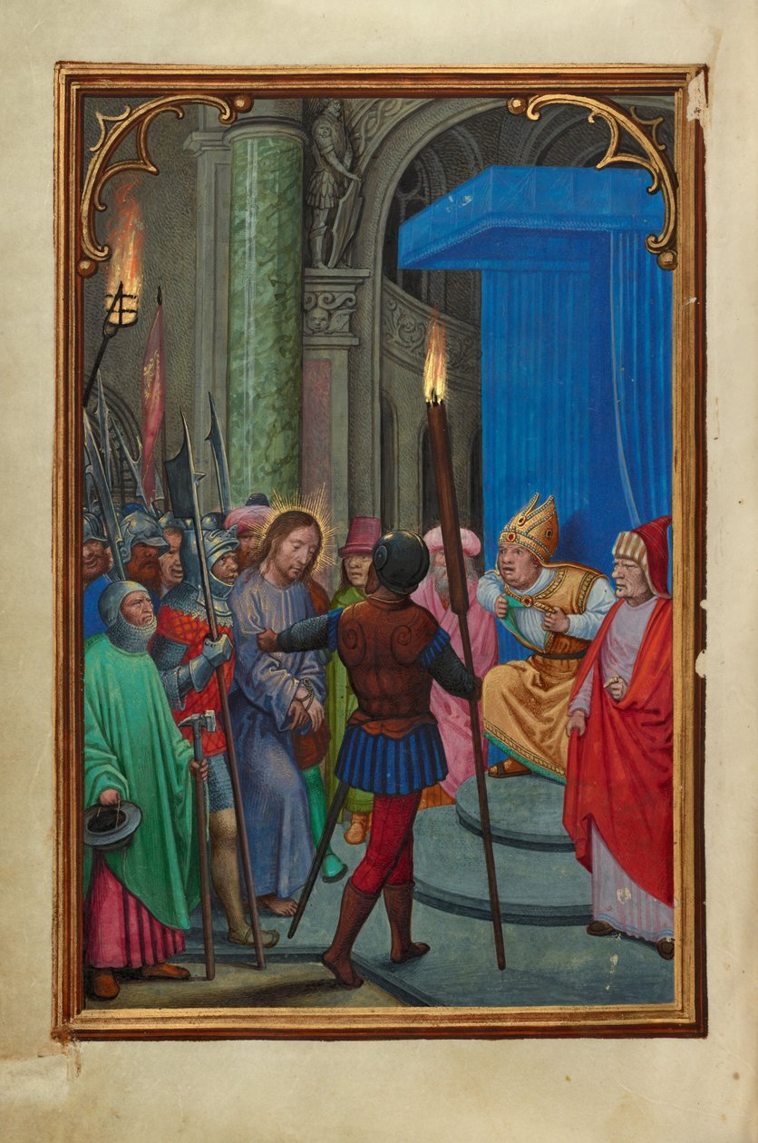 Christus vor Kaiphas von Simon Bening