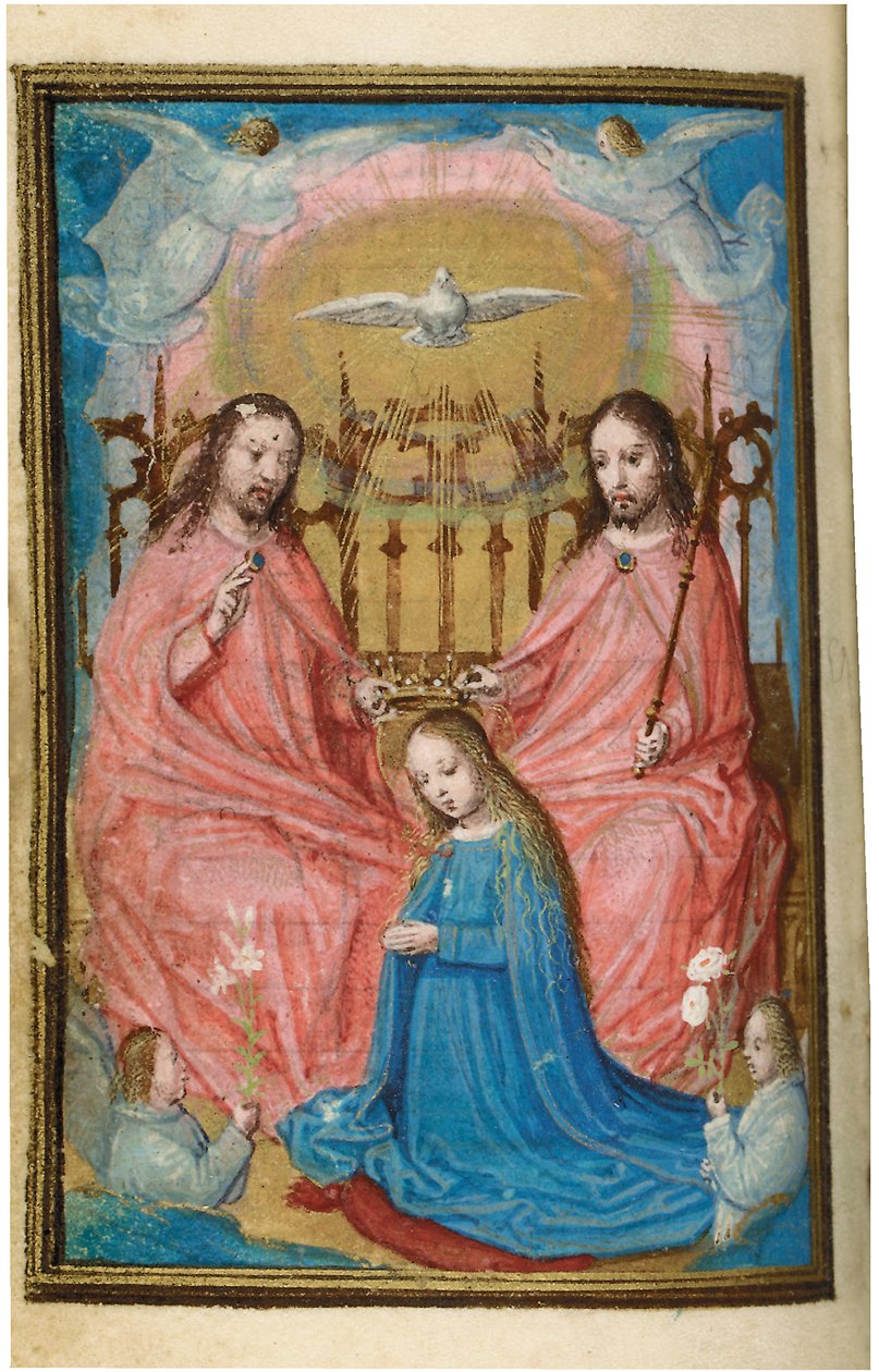 Folio aus einem Miniatur-Stundenbuch, Gebrauch von Rom, Brügge (1530-35) von Simon Bening