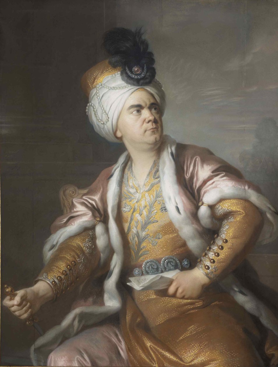 Der Schauspieler Lekain 1729-1778 als Orosmane in Voltaires Tragödie Zaïre, 1767 von Simon Bernard Lenoir