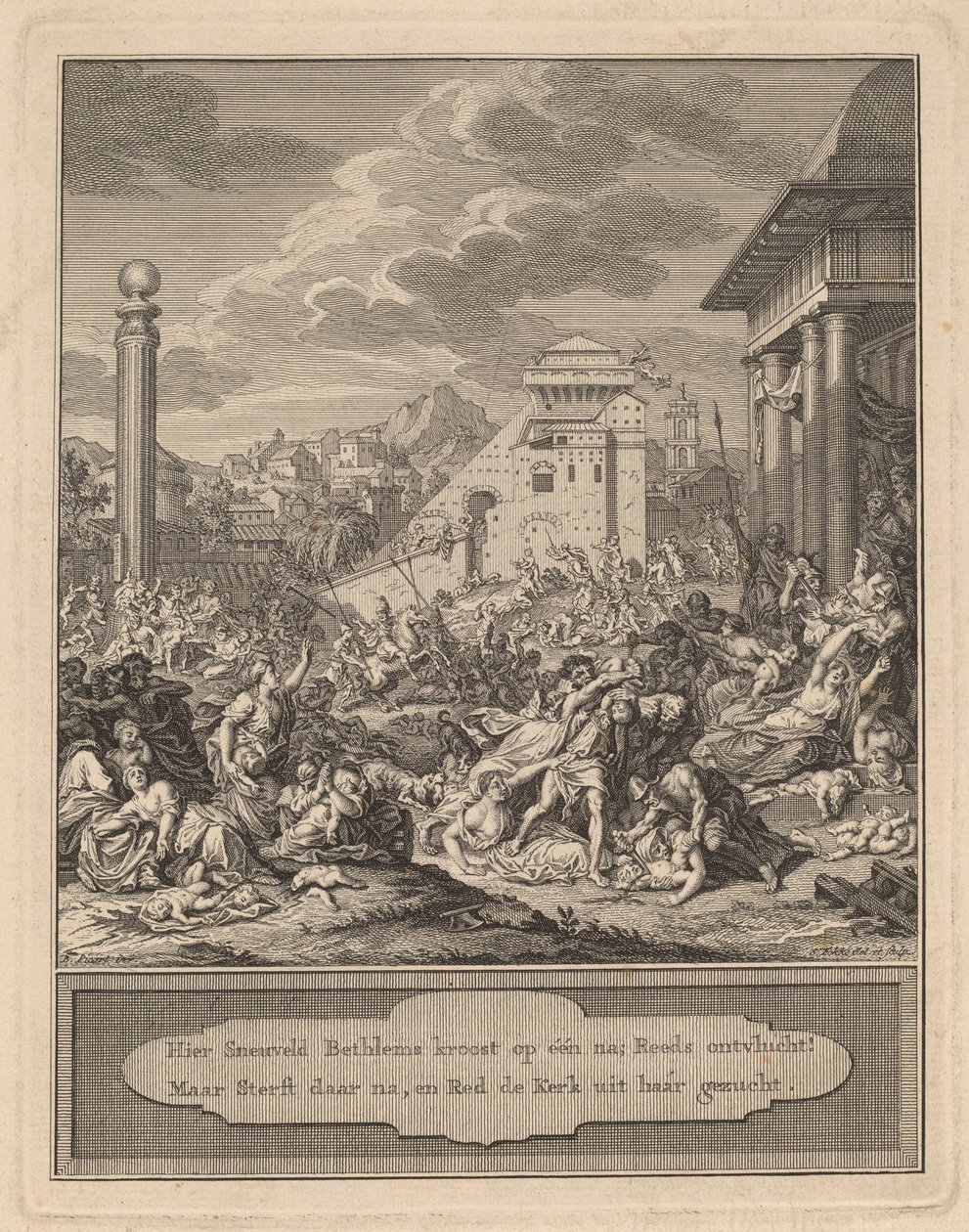 Raub der Sabinerinnen von Simon Fokke after Bernard Picart