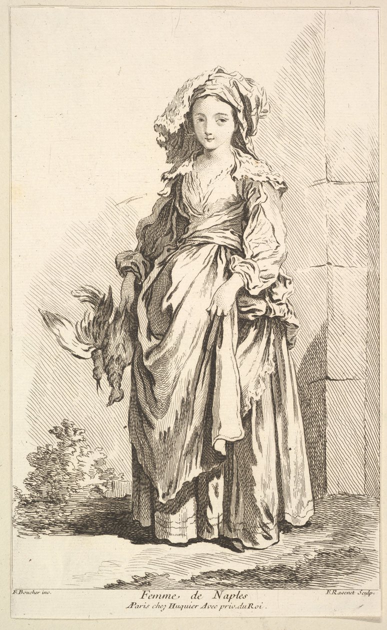 Frau aus Neapel von Simon Francois Ravenet