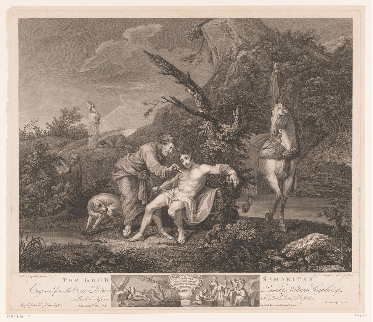 Gleichnis vom barmherzigen Samariter von Simon François Ravenet (le vieux)
