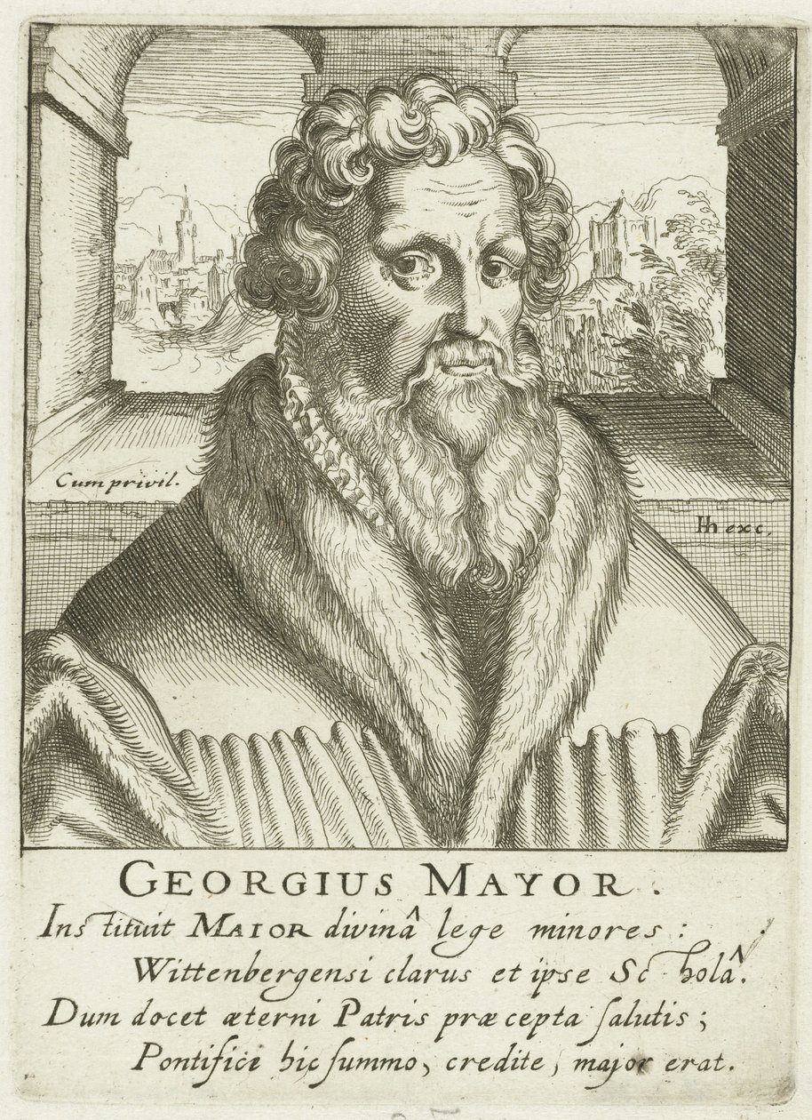 Porträt von Georgius Mayr von Simon Frisius