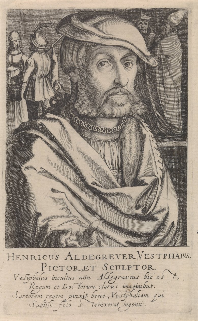 Porträt von Heinrich Aldegrever von Simon Frisius