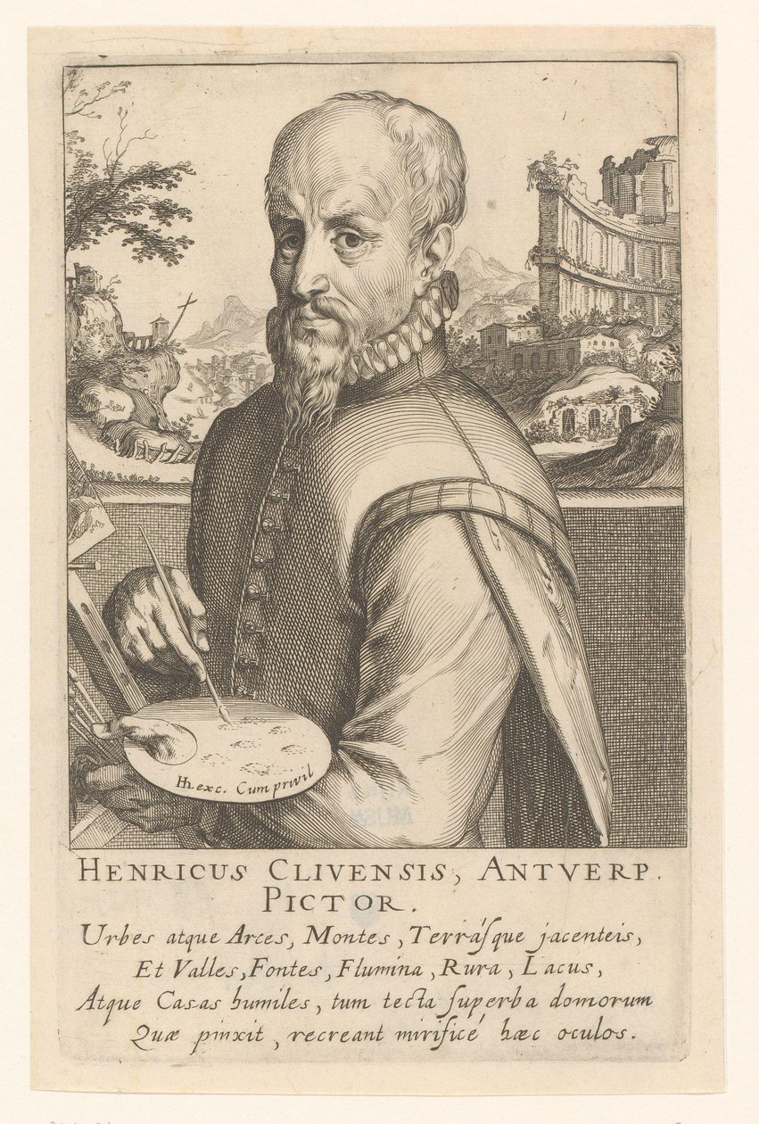 Porträt von Hendrick van Cleef von Simon Frisius