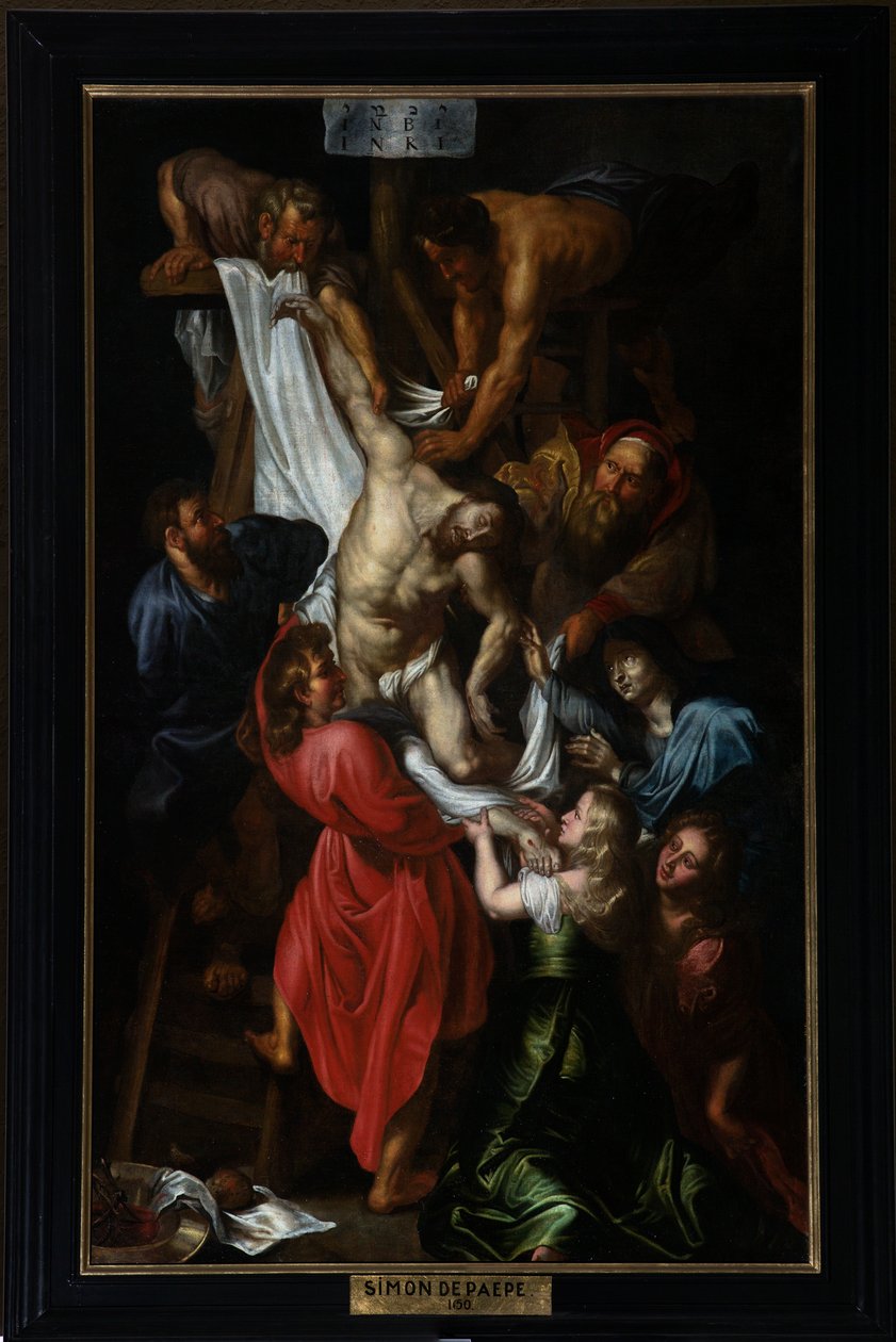 Pfarrkirche (Parochiekerk Sint-Pieter). Kreuzabnahme. Simon De Paepe (?) von Simon II de Pape