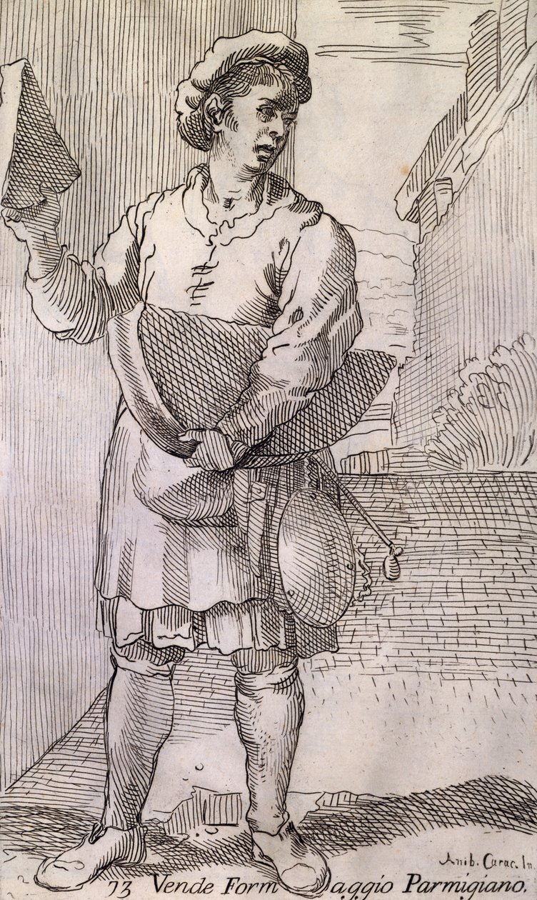 Käseverkäufer aus Bologna von Simon I Guillain