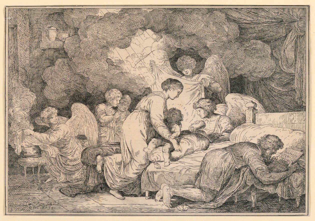 Die Heilige Familie von Simon Julien
