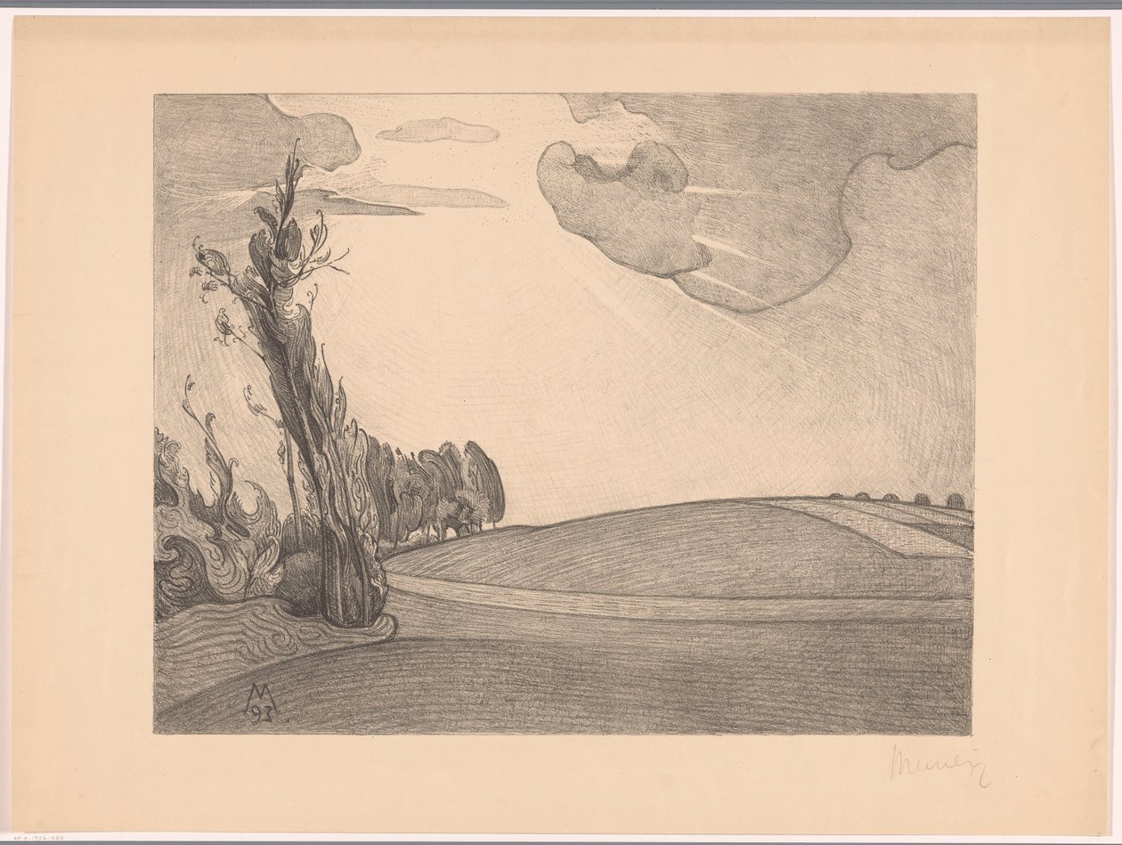 Hügelige Landschaft von Simon Moulijn (signed by artist)