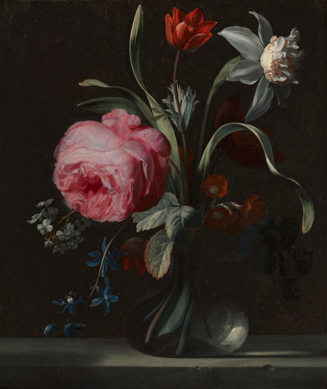 Blumen in einer Vase, um 1669 von Simon Peeterz Verelst