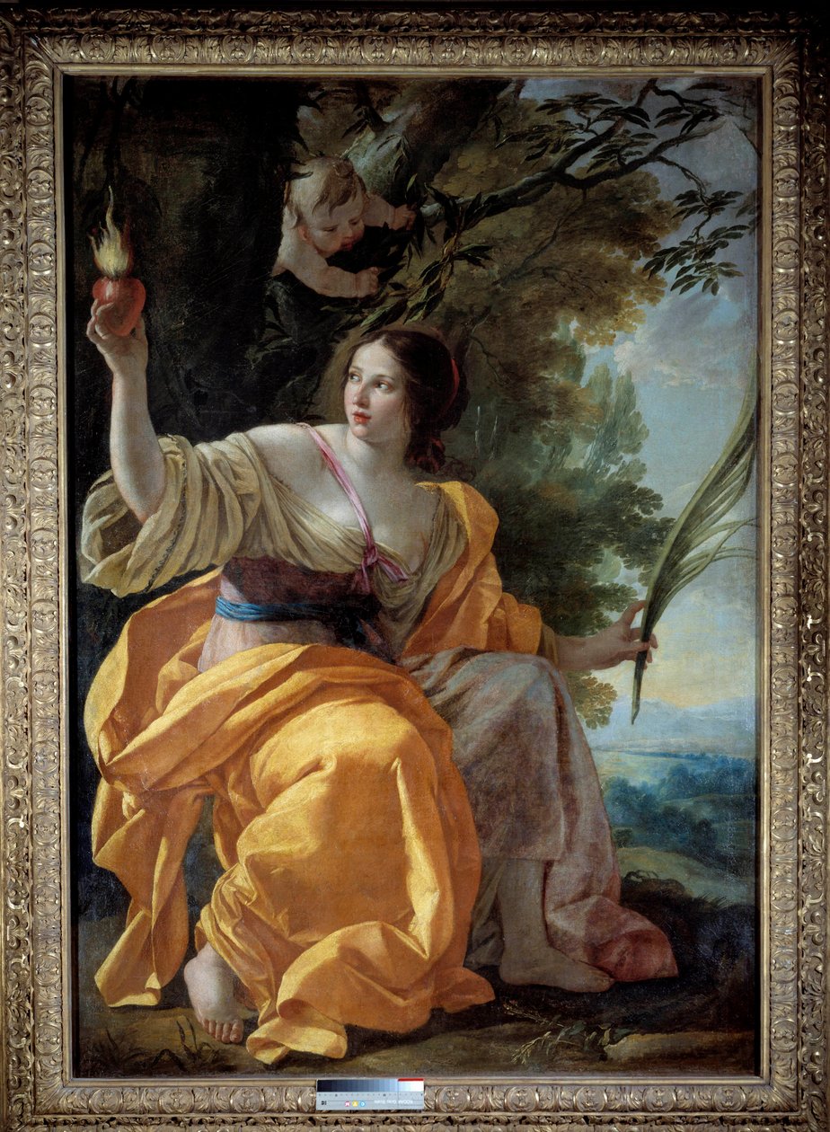 Allegorische Figur der Nächstenliebe (ehemals der Glaube) von Simon Vouet