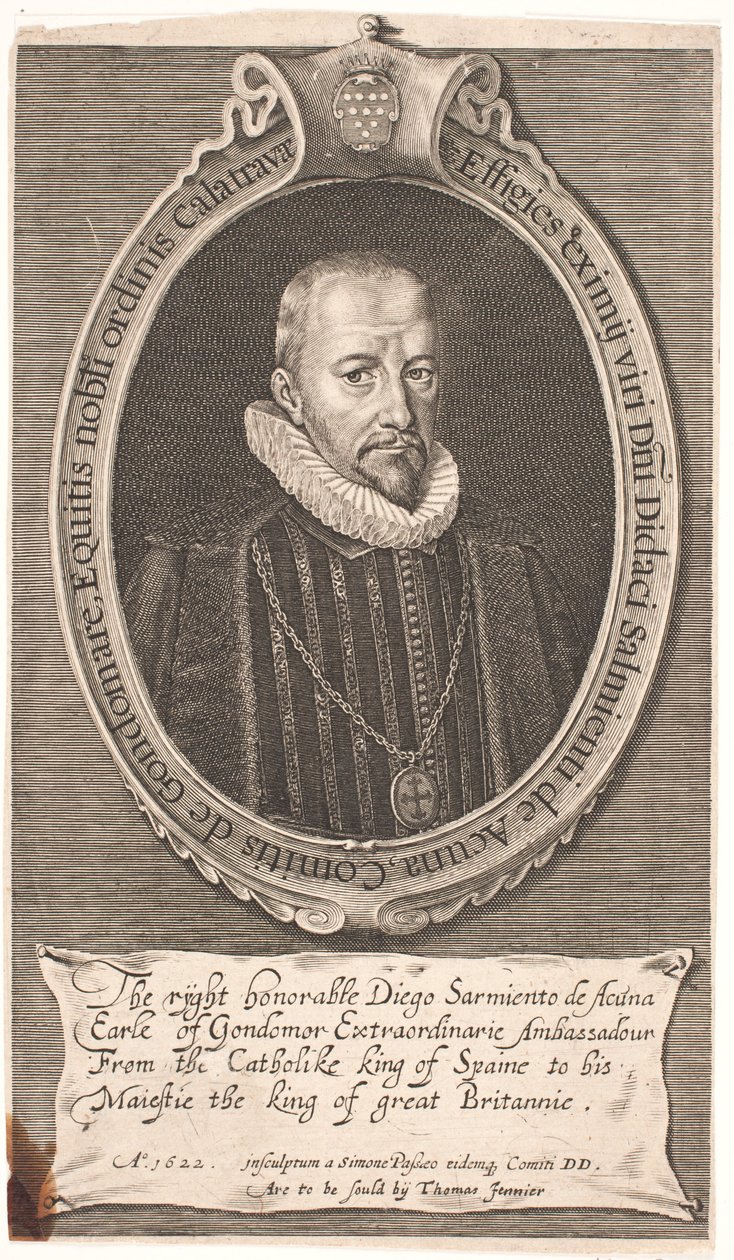 Diego Sarmiento de Acuna, Graf von Godomar. Spanischer Gesandter in London von Simon de Pas