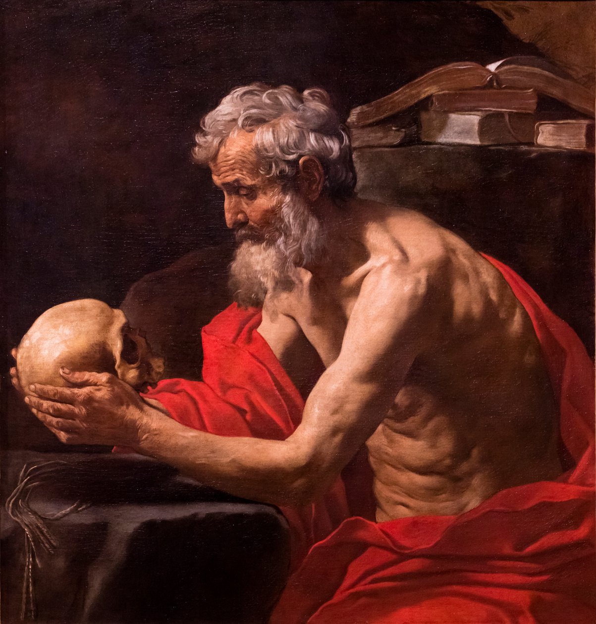 Der heilige Hieronymus in Meditation, ca. 1637-1639 von Simone Cantarini