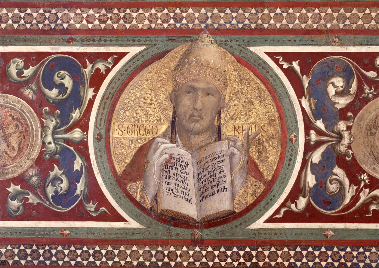 Maesta: St. Gregor (Detail) von Simone Martini