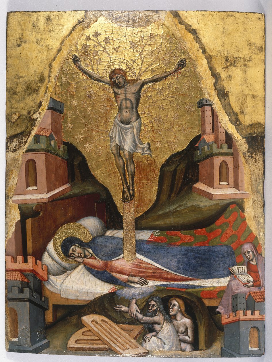 Der Traum der Jungfrau, ca. 1365-1380 von Simone dei Crocifissi