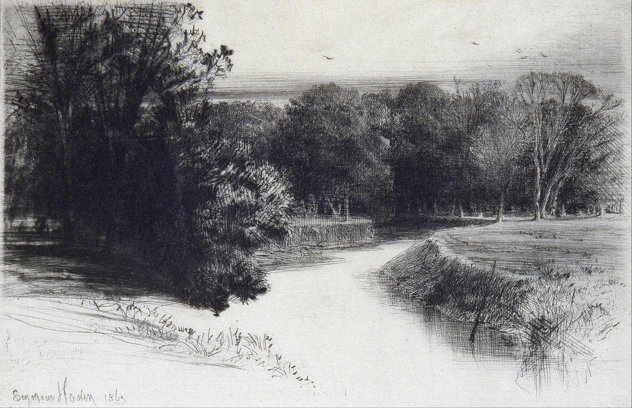 Sonnenuntergang in Irland von Francis Seymour Haden
