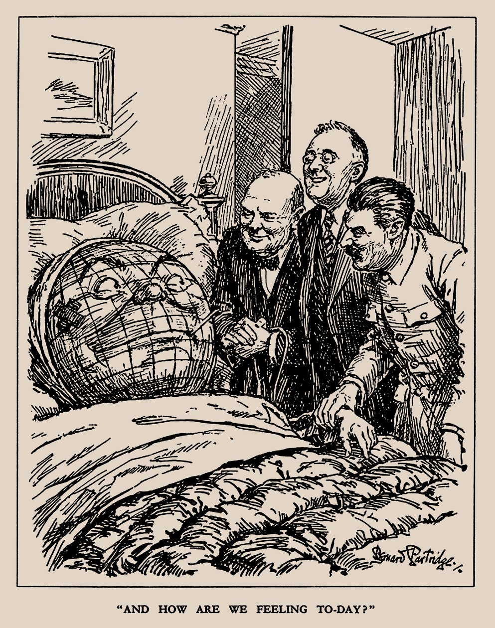 Und wie fühlen wir uns heute, 1945 von Sir Bernard Partridge
