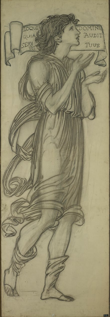 Samuel (Entwurf für das Ostfenster der Lady Chapel) von Sir Edward Burne Jones