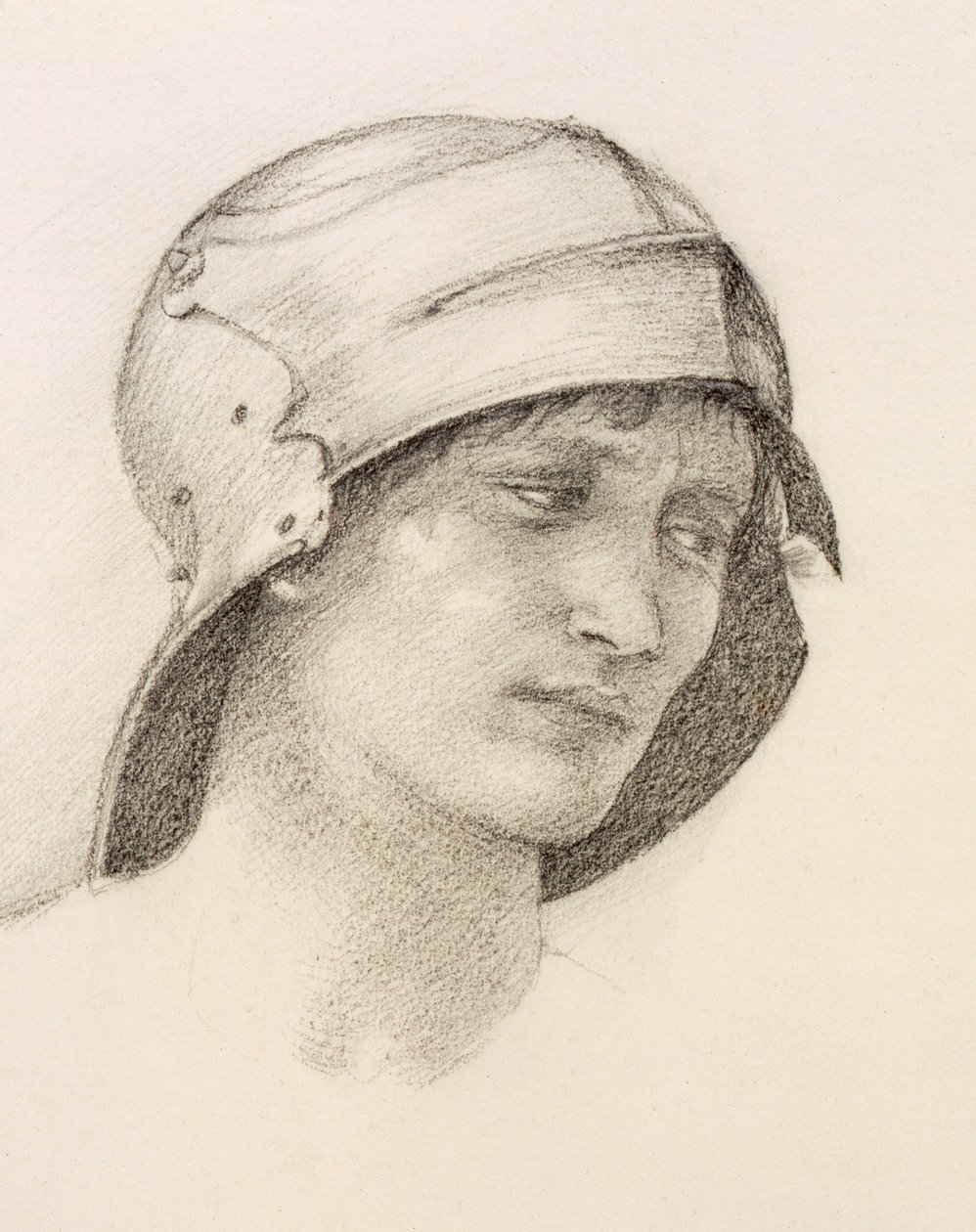 Frau mit Hut, Detail aus einem Skizzenbuch, um 1880er von Sir Edward Burne Jones