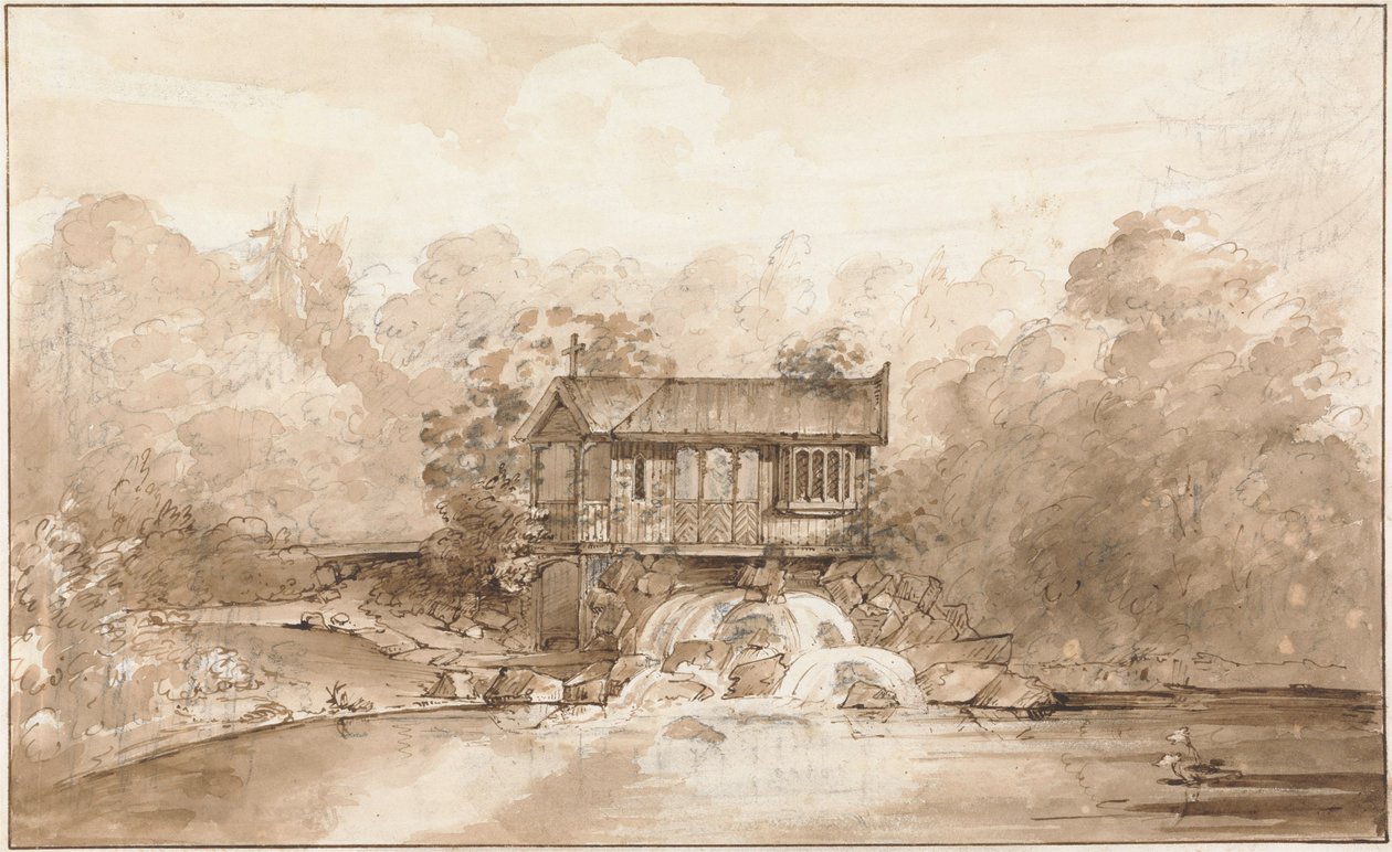 Entwurf für die Einsiedelei, Virginia Water von Sir Jeffry Wyatville