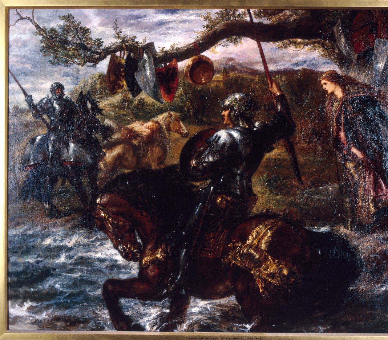 Lancelot du Lac, 1886 von Sir John Gilbert