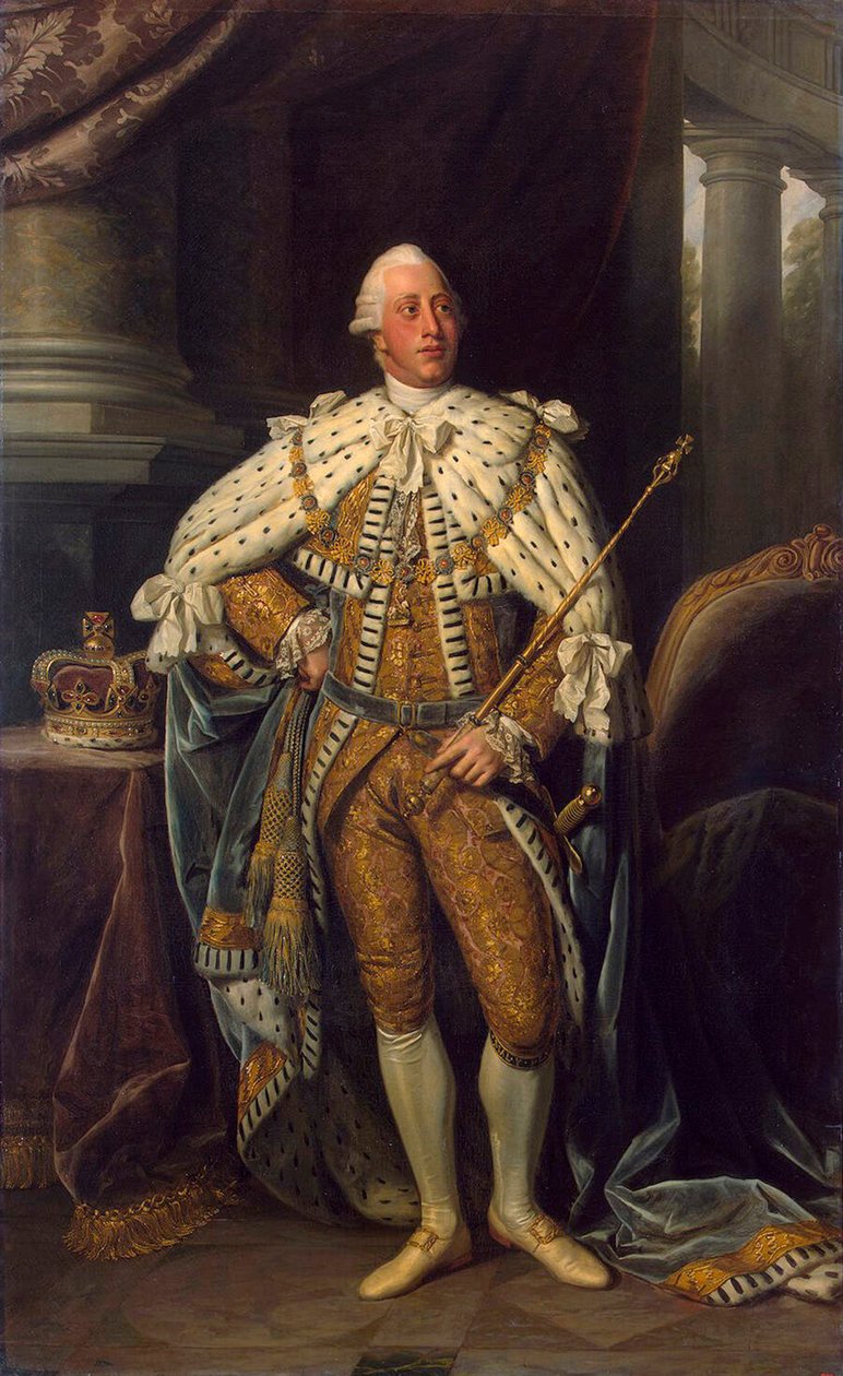 Porträt von König George III. des Vereinigten Königreichs, 1738-1820, 1773 von Sir Nathaniel Dance