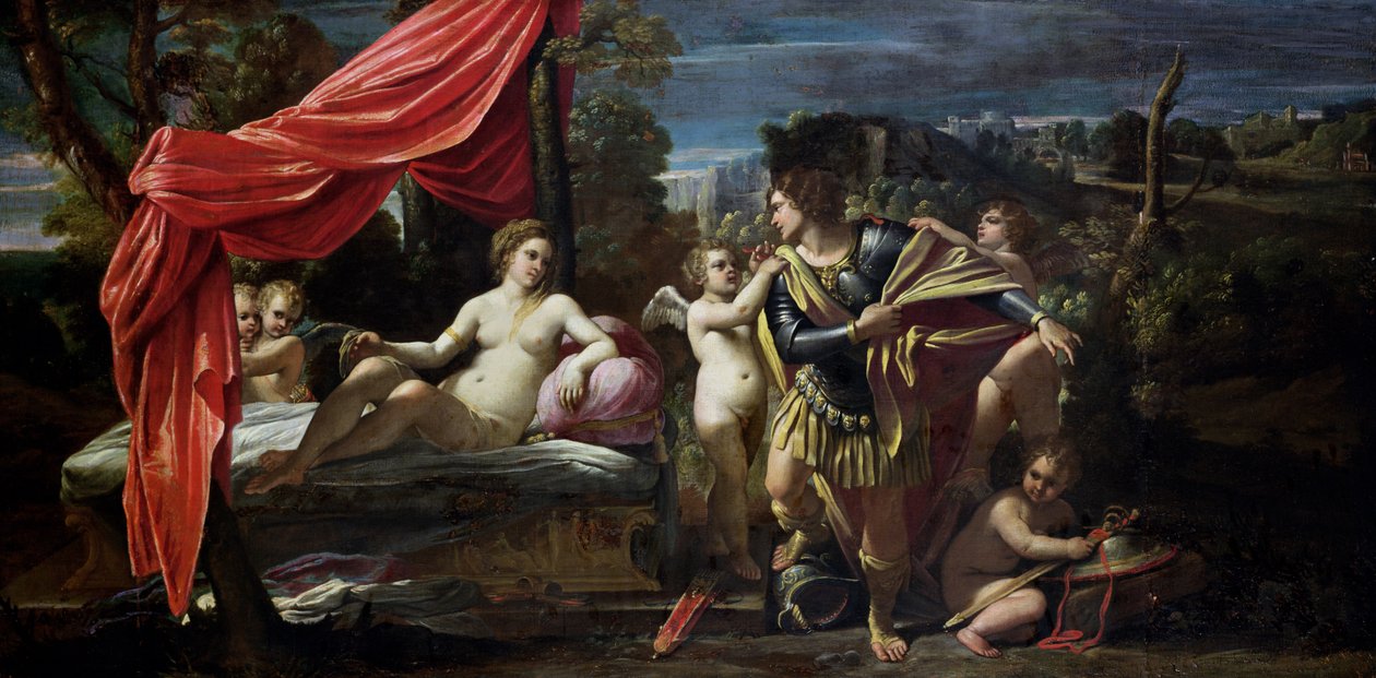 Mars und Venus, vor 1620 von Sisto Badalocchio