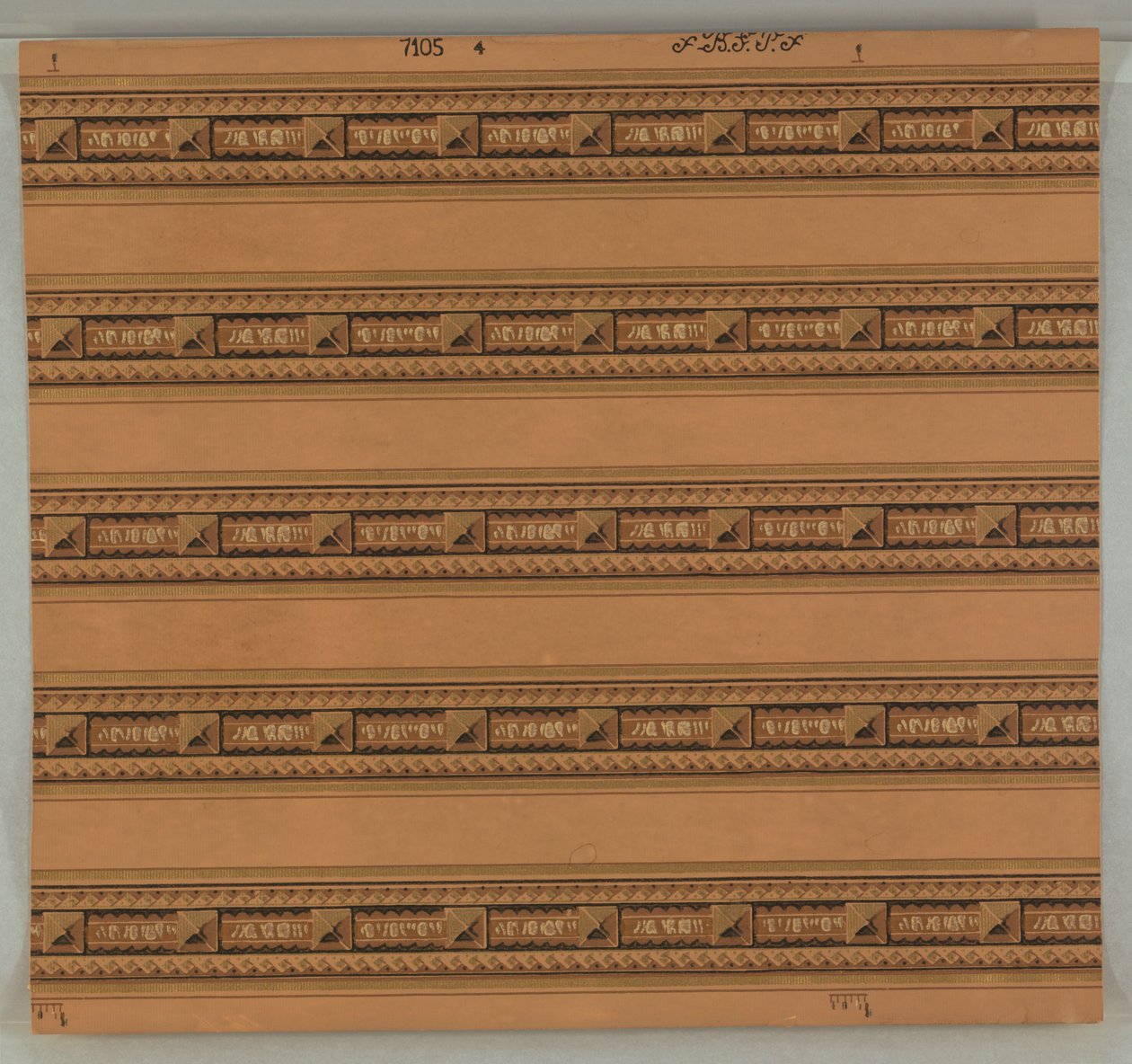Bordüre (USA), 1890-1900 von Smith and Page Made by Becker