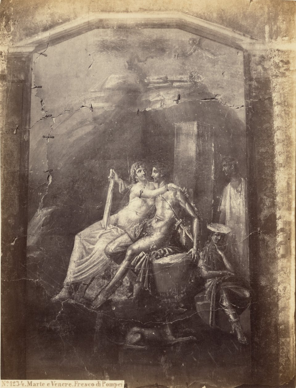 Mars und Venus. Fresko von Pompeji von Sommer and Behles