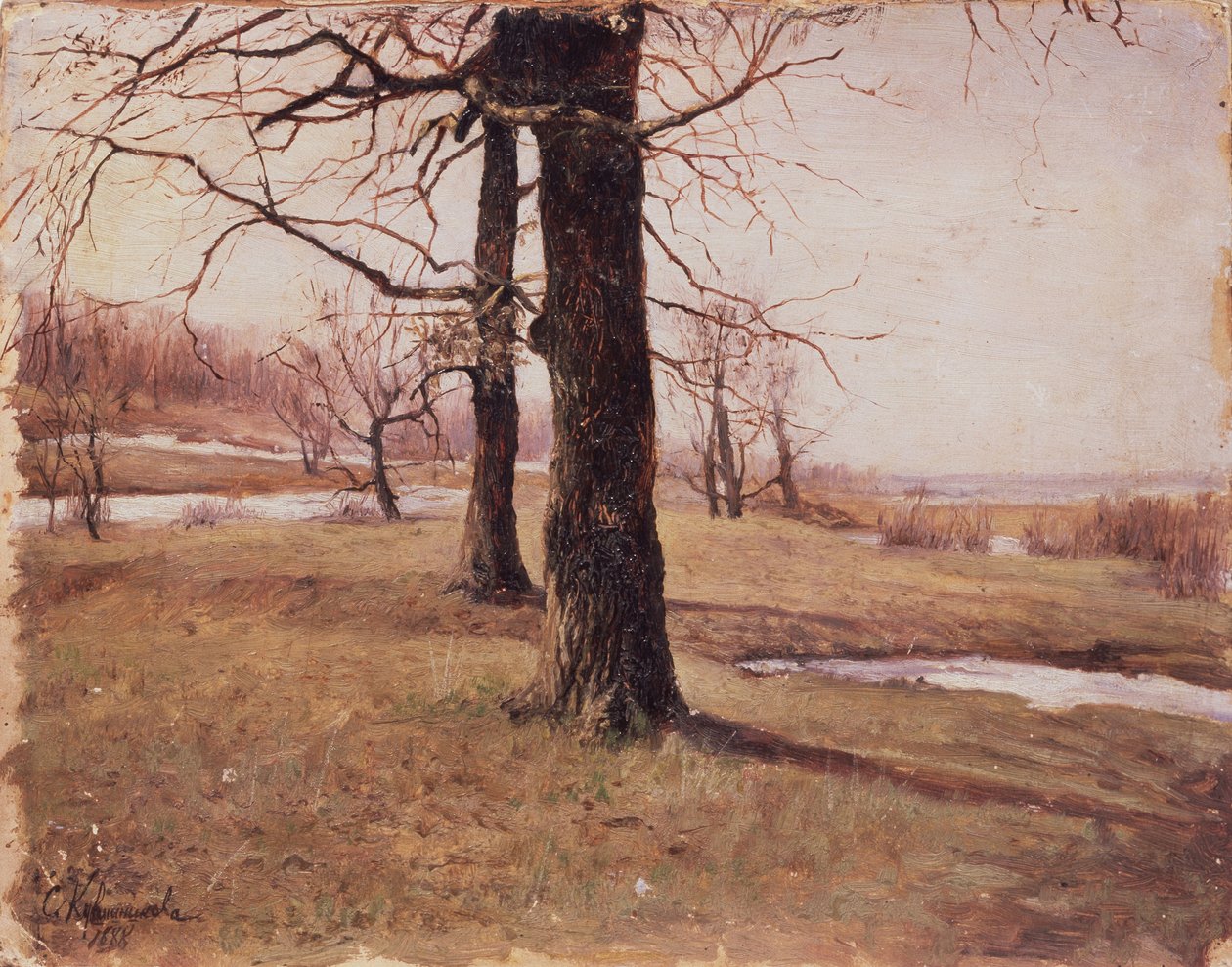 Frühlingslandschaft von Sophia Petrovna Kuvshinnikova