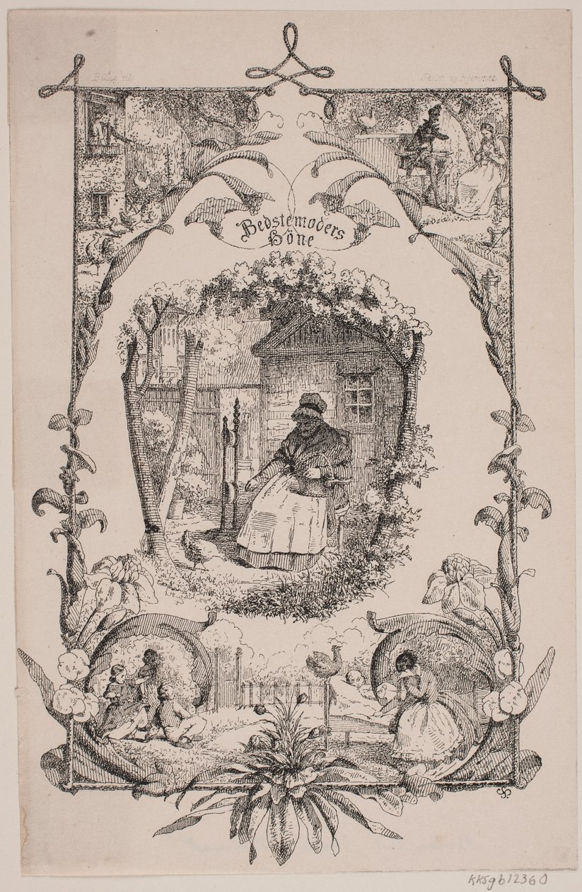 Großmutters Huhn. Aus J. C. Gerson: Schule und Zuhause, Nr. 2 von Sophus Schack