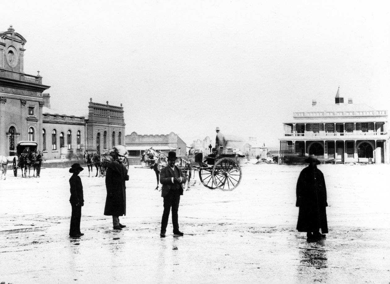 Marktplatz, Johannesburg, ca. 1895 von South African Photographer