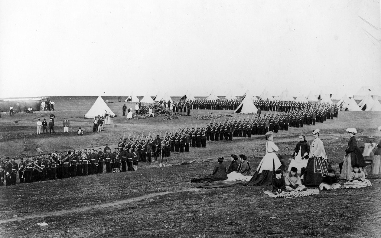 Marschieren in der Gegend von Port Elizabeth, Südafrika, ca. 1880 von South African Photographer